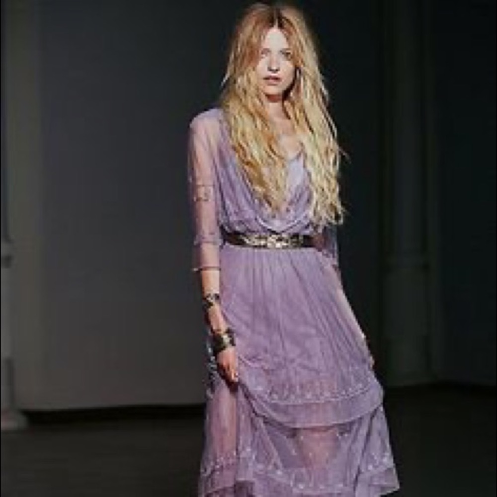 Free People Candela Maxi Dress Lilc Purple